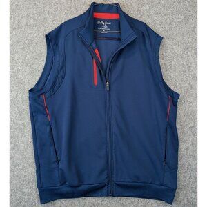 Bobby Jones X-H2O Men's XL Navy Blue Full Zip Golf Vest Activewear Outerwear
